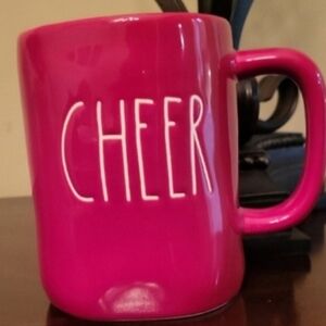 Rae Dunn Bright Red"CHEER" Ceramic Mug